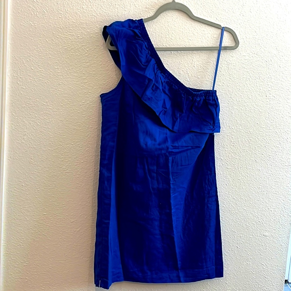 J. Crew One Shoulder Dress